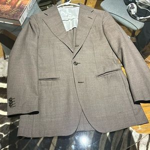 Pure wool (S130) brown sport coat
